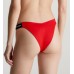 Calvin Klein γυναικείο μαγιό bottom brazilian με V σε κόκκινο χρώμα με μαύρο λάστιχο KW0KW02430 XNE
